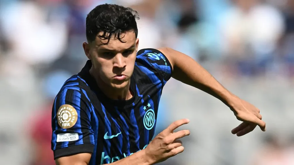 Valentin Carboni con la maglia dell'Inter