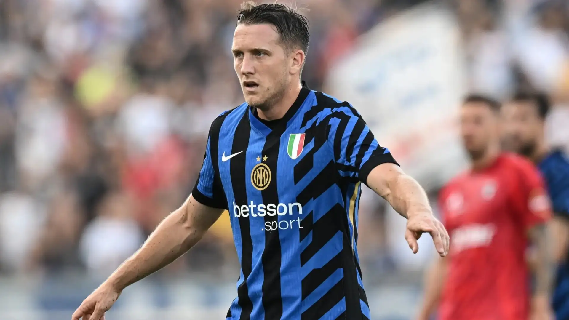 Piotr Zielinski con la maglia dell'Inter