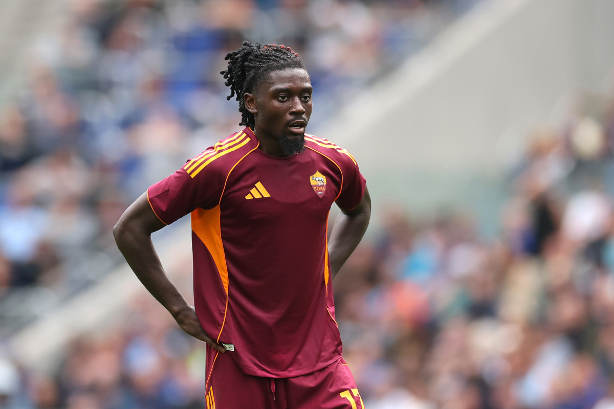 Manu Kone con la maglia della Roma