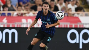 Pavard con la maglia dell'Inter