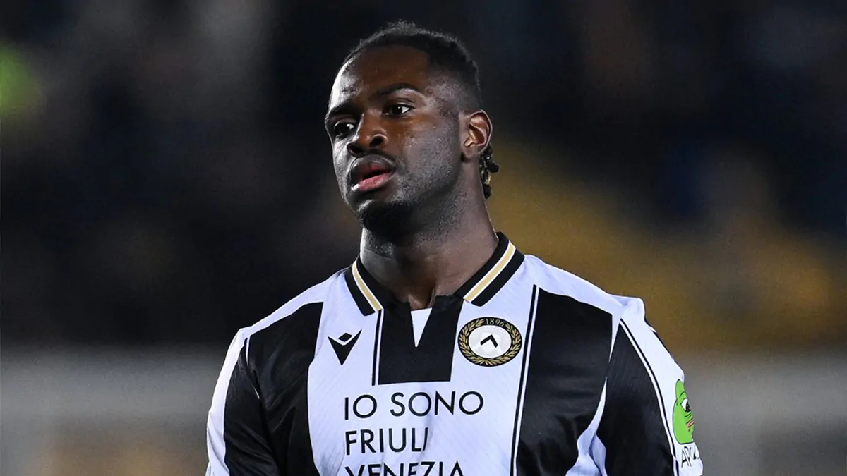 Solet con la maglia dell'Udinese