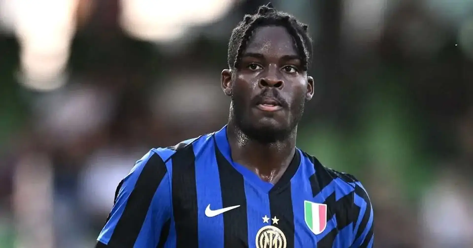 Bisseck con la maglia dell'Inter