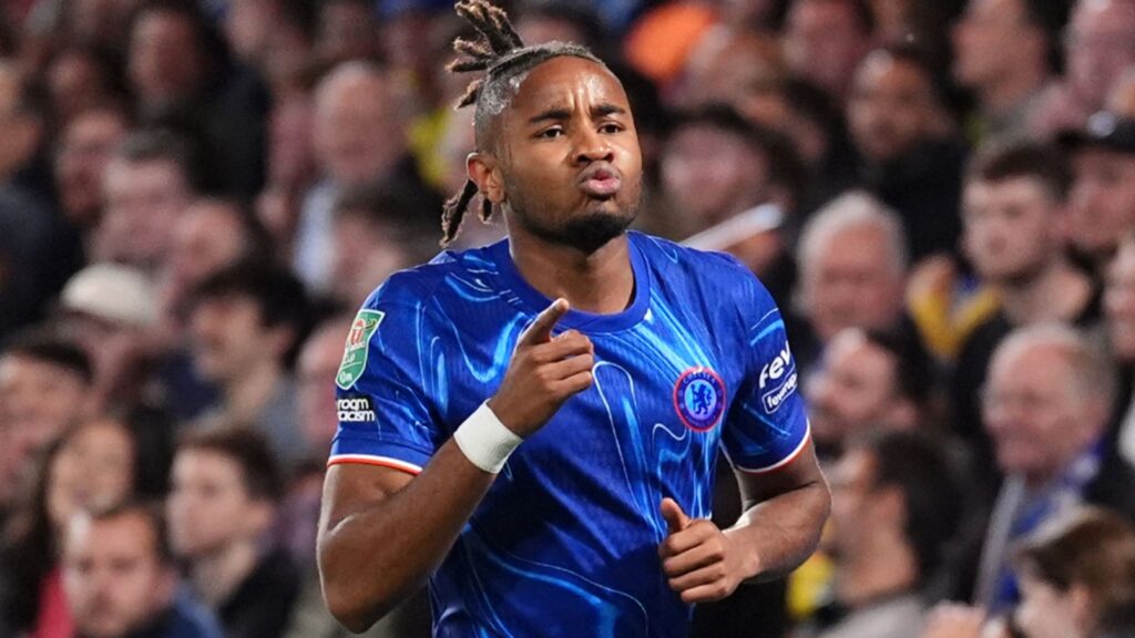 Nkunku con la maglia del Chelsea