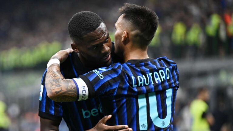 Lautaro e Bonny con la maglia dell'Inter