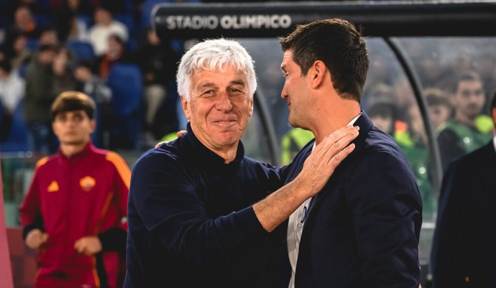 Chivu, allenatore dell'Inter e Gasperini, allenatore della Roma