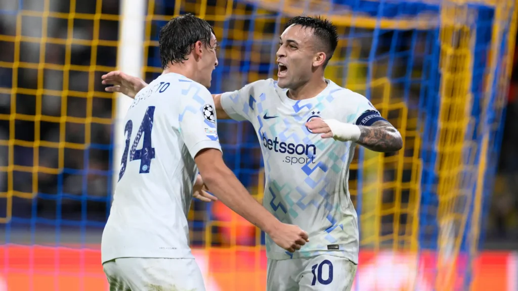 Pio Esposito e Lautaro Martinez, Inter