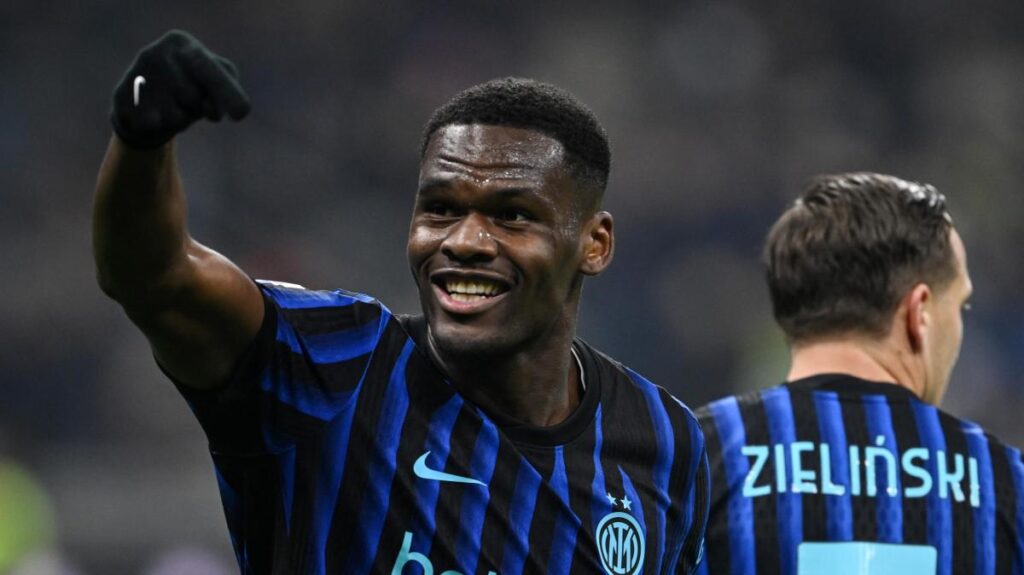 Bonny con la maglia dell'Inter