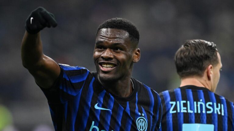 Bonny con la maglia dell'Inter