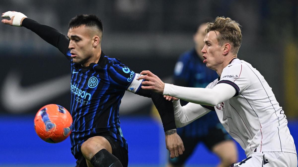 Lautaro con la maglia dell'Inter