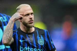 Federico Dimarco con la maglia dell'Inter