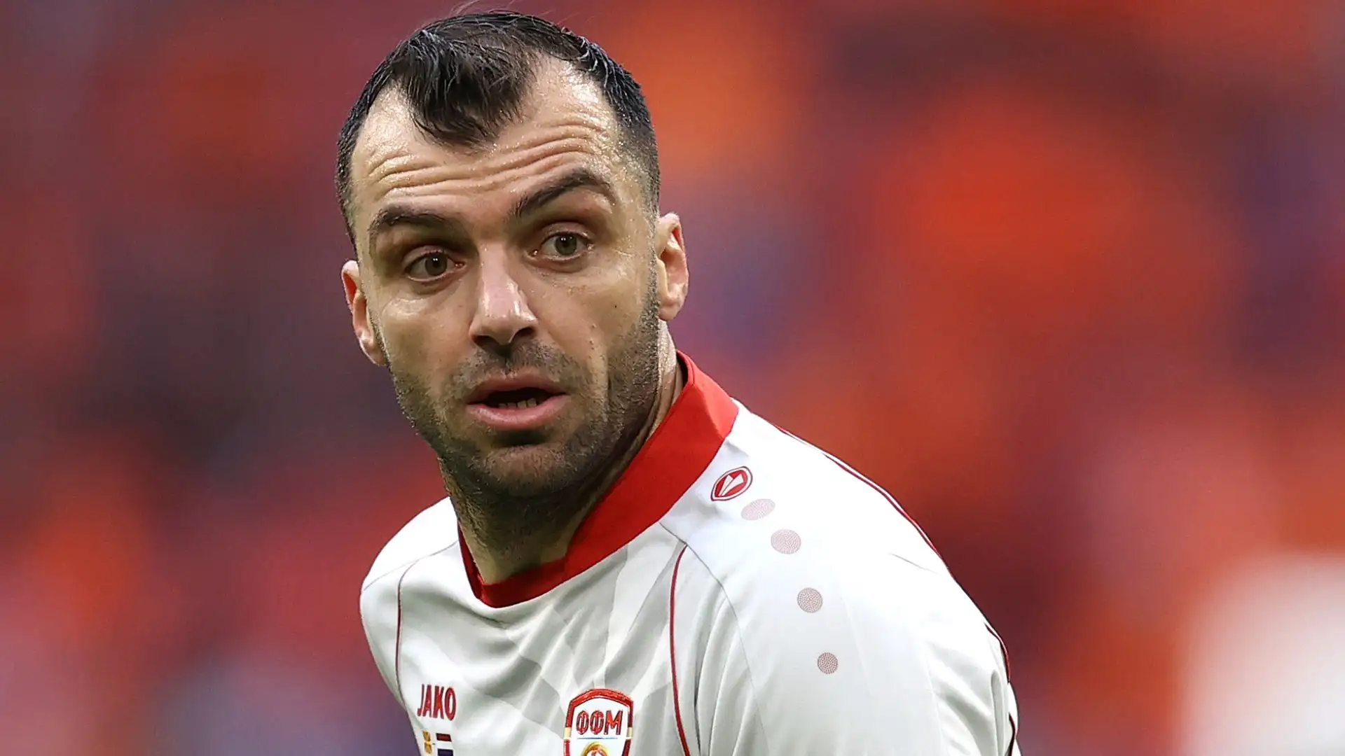 Goran Pandev con la maglia della Macedonia